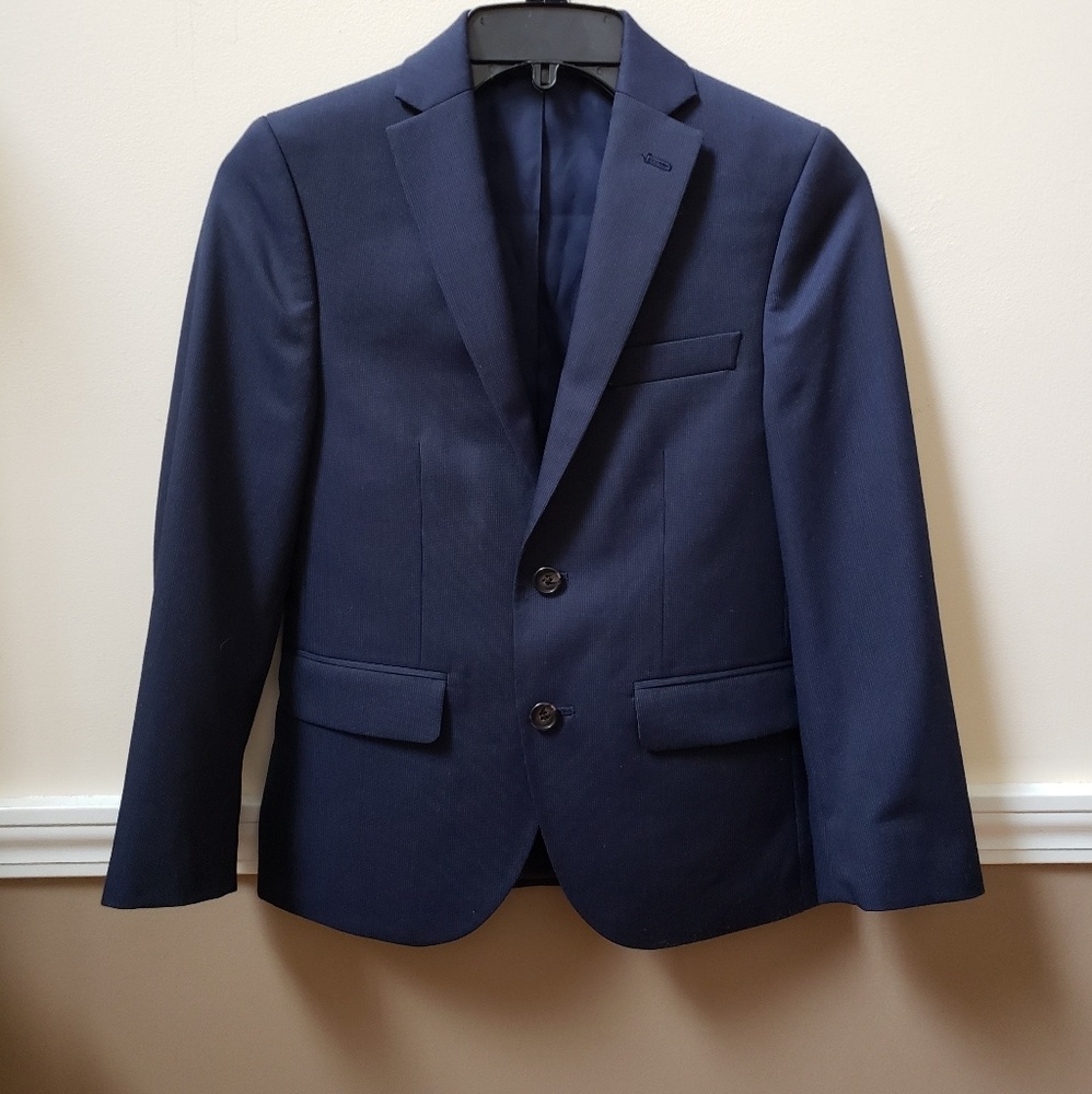 Ralph Lauren Navy Boys Suit Jacket Sz 10R